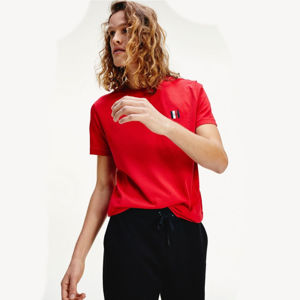 Tommy Hilfiger pánské červené tričko - XXXL (XLG)